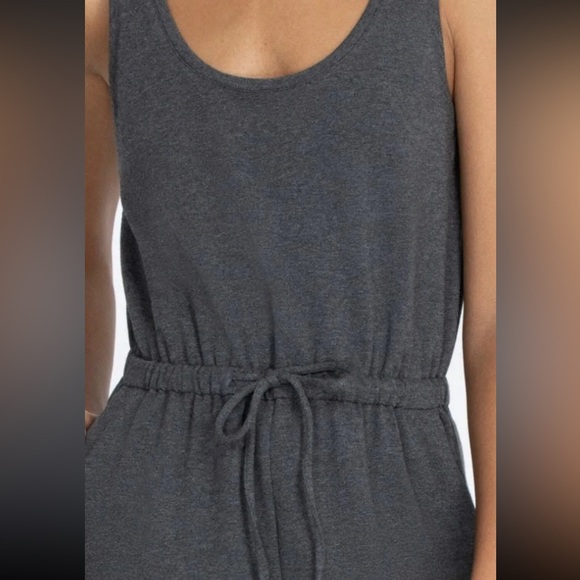 NWT Johnny Was Calme Tank Knit Drawstring Jumpsuit Gray - Picture 8 of 8